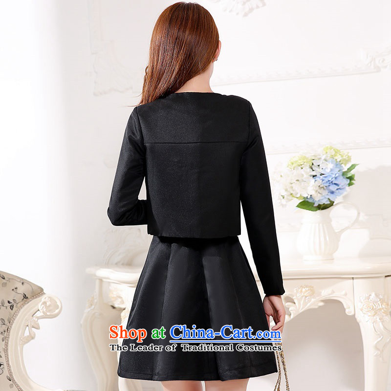 2015 Autumn and Winter Ms. new large red two kits bridal dresses Sau San video thin banquet dress jacket bride evening dresses skirts bride bows services 1 black XXXL,UYUK,,, shopping on the Internet