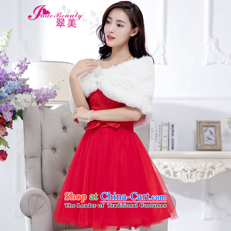 The Hong Kong dress 2015 autumn and winter gatherings in stylish long bon bon skirt high pure colors in the waist skirt back door onto female Red M youth space (space) youth , , , shopping on the Internet