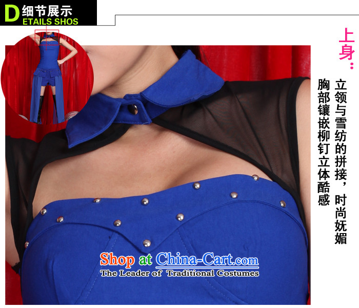 The 2015 New Western dance night service DS costumes singer service female jazz dance dance night service pipe mount sexy DS will dance wearing blue S picture, prices, brand platters! The elections are supplied in the national character of distribution, so action, buy now enjoy more preferential! As soon as possible.