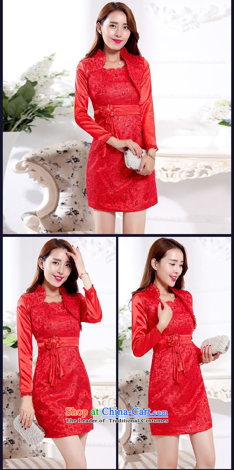 The 2015 autumn and winter new president two kits of red bridal dresses retro dress Sau San Banquet in long bows cheongsam look bridesmaid Services Services 1 red XXL picture, prices, brand platters! The elections are supplied in the national character of distribution, so action, buy now enjoy more preferential! As soon as possible.