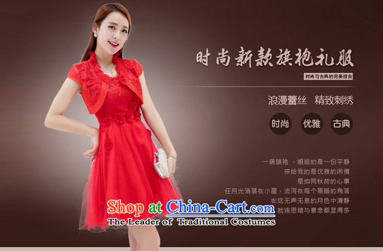 Upscale dress 2015 Summer new bridal dresses dress small shawl two kits lace bon bon skirt bridesmaid princess skirt red L picture, prices, brand platters! The elections are supplied in the national character of distribution, so action, buy now enjoy more preferential! As soon as possible.