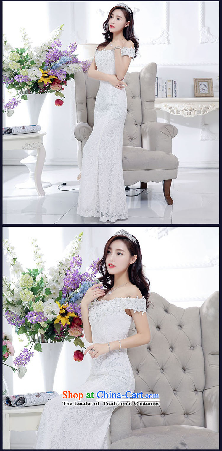 2015 Autumn and Winter Ms. new trendy first field shoulder and chest crowsfoot dresses dress kit temperament gentlewoman Sau San video thin lace long skirt rabbit woolen shawl two kits white S picture, prices, brand platters! The elections are supplied in the national character of distribution, so action, buy now enjoy more preferential! As soon as possible.