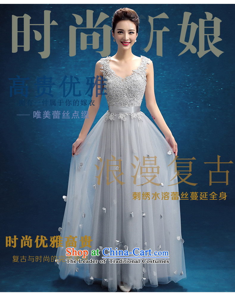No new 2015 bride embroidered evening dresses wedding services winter Bridal Fashion bows lace Sau San marriage bridesmaid dresses, head of the female bridesmaid services Blue M Suzhou shipment picture, prices, brand platters! The elections are supplied in the national character of distribution, so action, buy now enjoy more preferential! As soon as possible.