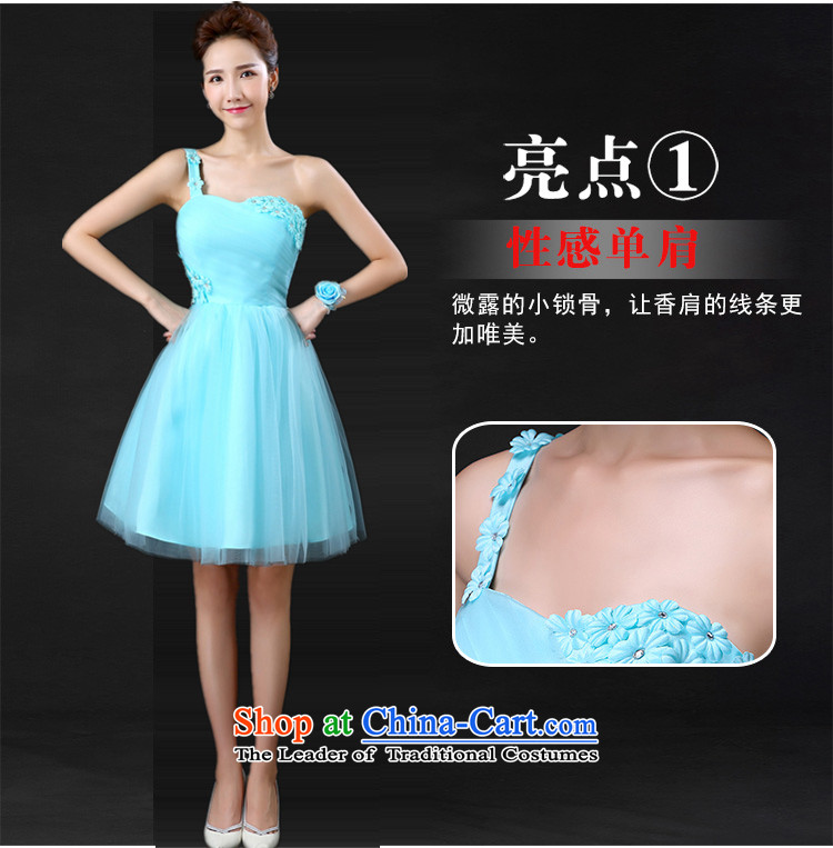 Tim red makeup bridesmaid Dress Short of dress and sisters in 2015 winter Chorus will new small dress bridesmaid mission blue skirt LF042 BRIDESMAID E) wrist flower L picture, prices, brand platters! The elections are supplied in the national character of distribution, so action, buy now enjoy more preferential! As soon as possible.