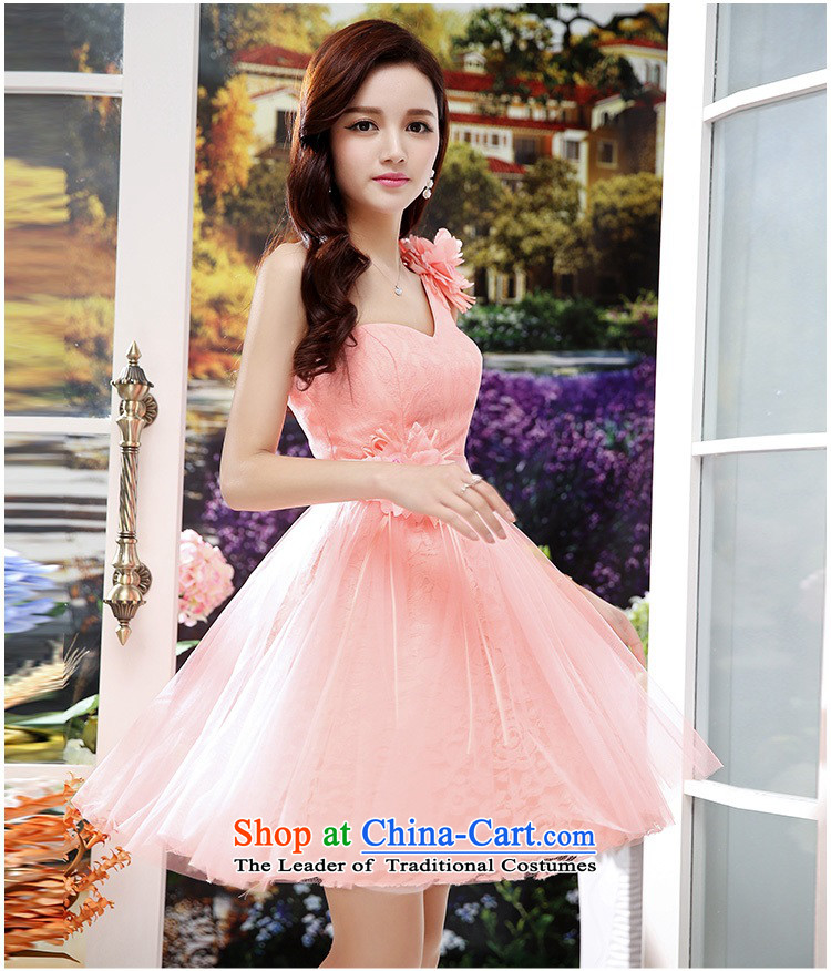 Click the shoulder dress upscale lace princess skirt 2015 summer is elegant and modern dresses wedding dresses wedding dress bon bon pink L picture, prices, brand platters! The elections are supplied in the national character of distribution, so action, buy now enjoy more preferential! As soon as possible.