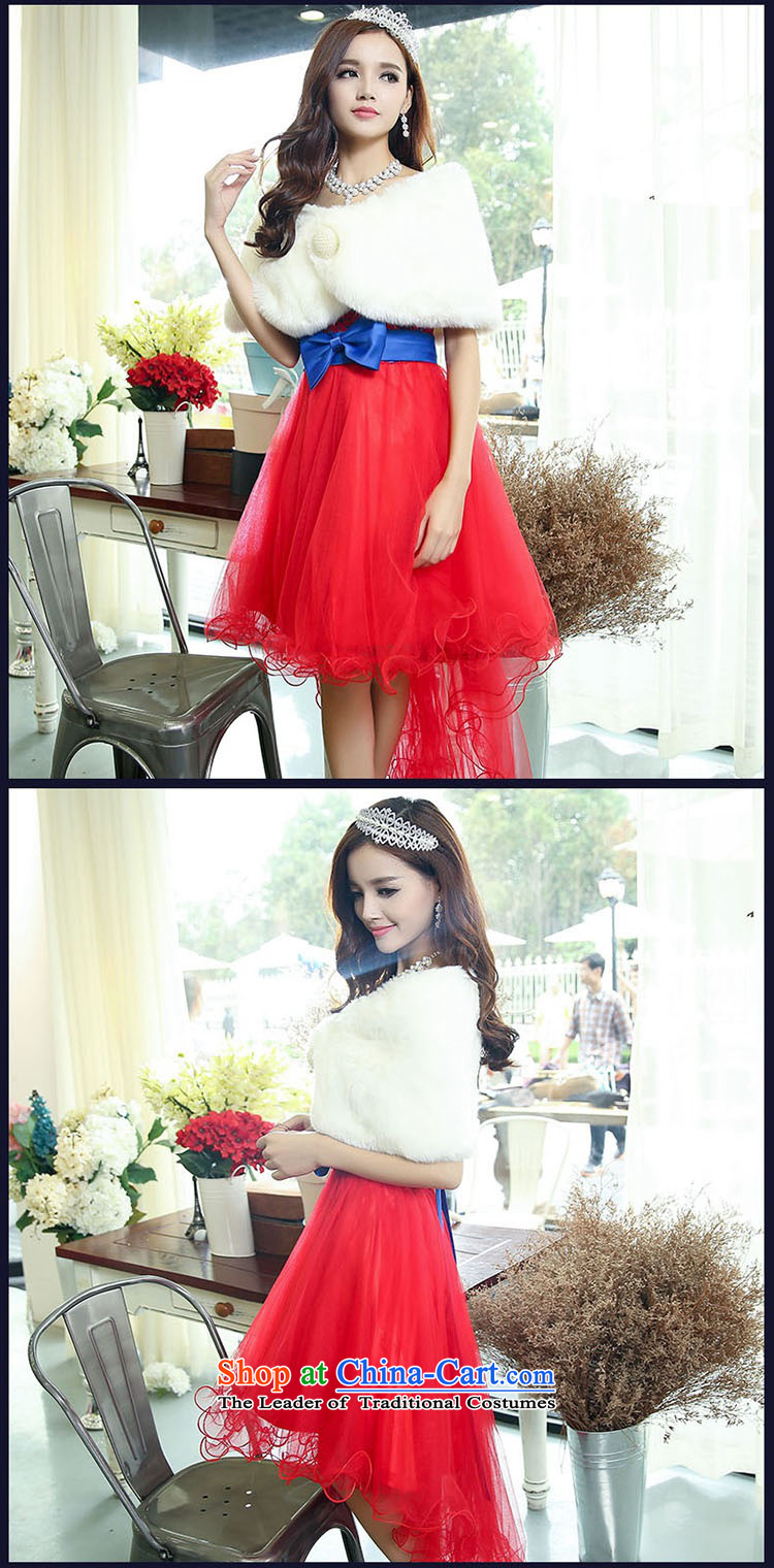 2015 Autumn and winter new temperament gentlewoman anointed chest lace dresses evening dresses Sau San video thin foutune gauze stitching bon bon skirt rabbit hair shawl two kits princess skirt pink S picture, prices, brand platters! The elections are supplied in the national character of distribution, so action, buy now enjoy more preferential! As soon as possible.