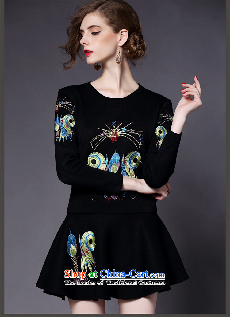 Maria di America  2015 MARDILE autumn and winter new trend of women kit temperament and stylish skirt two kits pack Black S picture, prices, brand platters! The elections are supplied in the national character of distribution, so action, buy now enjoy more preferential! As soon as possible.