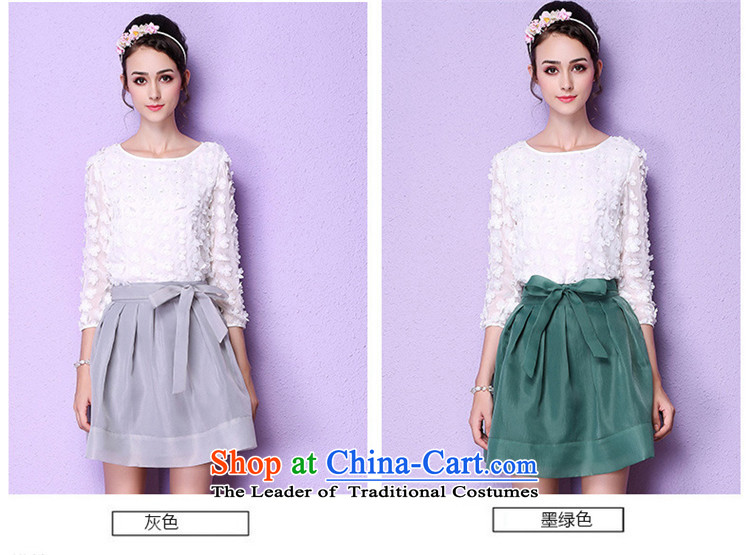 Maria di America  2015 MARDILE autumn and winter new women's temperament two kits half skirt kit trendy mandatory gray XL Photo, prices, brand platters! The elections are supplied in the national character of distribution, so action, buy now enjoy more preferential! As soon as possible.