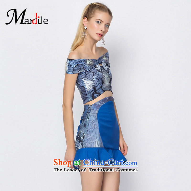 Maria di America  2015 MARDILE autumn and winter and sexy stylish shirt bare shoulders and more elegant Package Kit picture color M Princess Di America (MARDILE) , , , shopping on the Internet
