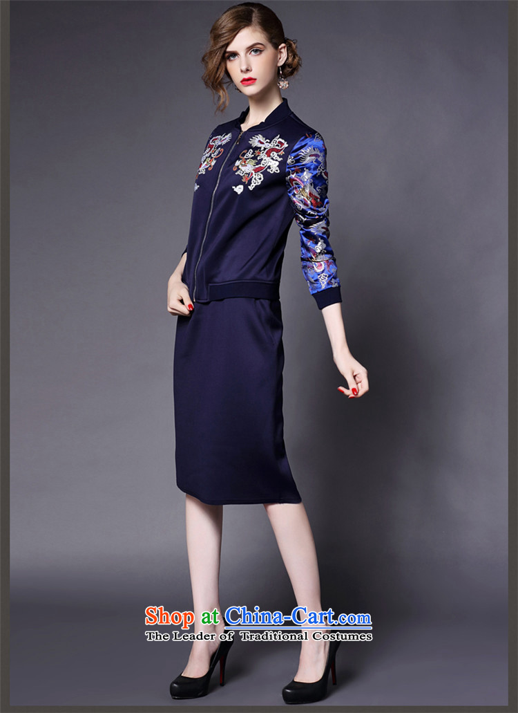 Maria di America 2015 MARDILE autumn and winter new women's two kits temperament gentlewoman trendy and comfortable blue skirt XL Photo, prices, brand platters! The elections are supplied in the national character of distribution, so action, buy now enjoy more preferential! As soon as possible.