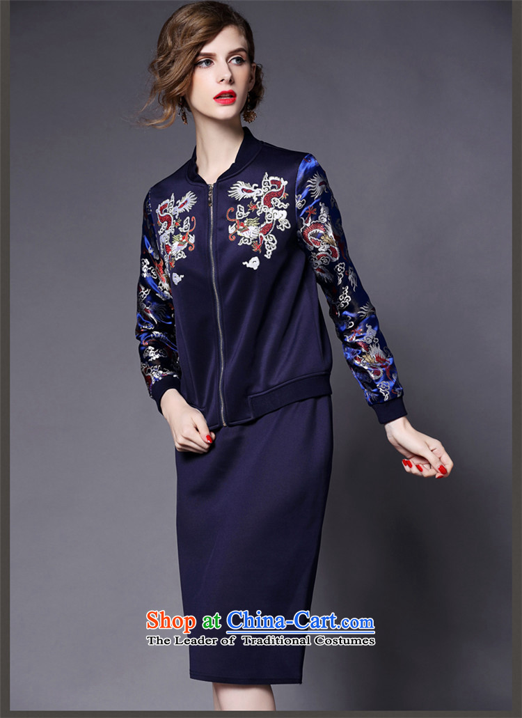 Maria di America 2015 MARDILE autumn and winter new women's two kits temperament gentlewoman trendy and comfortable blue skirt XL Photo, prices, brand platters! The elections are supplied in the national character of distribution, so action, buy now enjoy more preferential! As soon as possible.