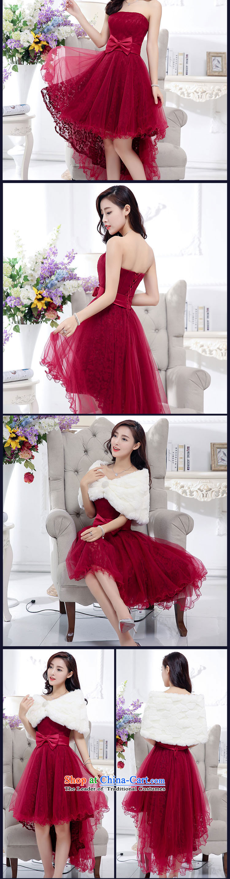 Mei Lin Shing 2015 new dresses dresses temperament and chest wedding Top Loin video thin black small belly evening dresses purple L picture, prices, brand platters! The elections are supplied in the national character of distribution, so action, buy now enjoy more preferential! As soon as possible.