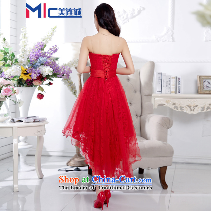 Mei Lin Shing 2015 new dresses dresses temperament and chest wedding Top Loin video thin black small belly evening dresses purple , L, Mei Lin Shing Shopping on the Internet has been pressed.