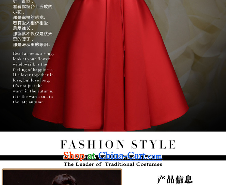 The privilege of serving-leung 2015 new bride bows to the summer and fall of Red Dress Chinese wedding dresses skirts small, dark green S picture, prices, brand platters! The elections are supplied in the national character of distribution, so action, buy now enjoy more preferential! As soon as possible.