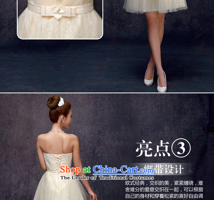 The privilege of serving-leung champagne color bridesmaid services 2015 new small dress sister mission bridesmaid dress short skirt) BRIDESMAIDS F) -606 2XL Photo, prices, brand platters! The elections are supplied in the national character of distribution, so action, buy now enjoy more preferential! As soon as possible.