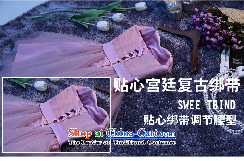 Purple bridesmaid service in a small chest anointed skirt dress evening dresses 2015 New banquet hostess Sau San purple xxl picture, prices, brand platters! The elections are supplied in the national character of distribution, so action, buy now enjoy more preferential! As soon as possible.