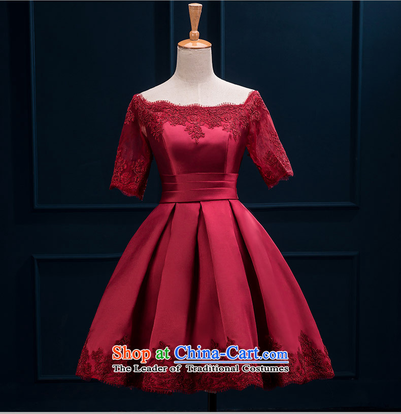 On the following new paragraph 2015 autumn and winter evening dresses marriage bows services word bride shoulder, Sau San banquet dresses short moderator dresses female satin back to door service champagne color S picture, prices, brand platters! The elections are supplied in the national character of distribution, so action, buy now enjoy more preferential! As soon as possible.