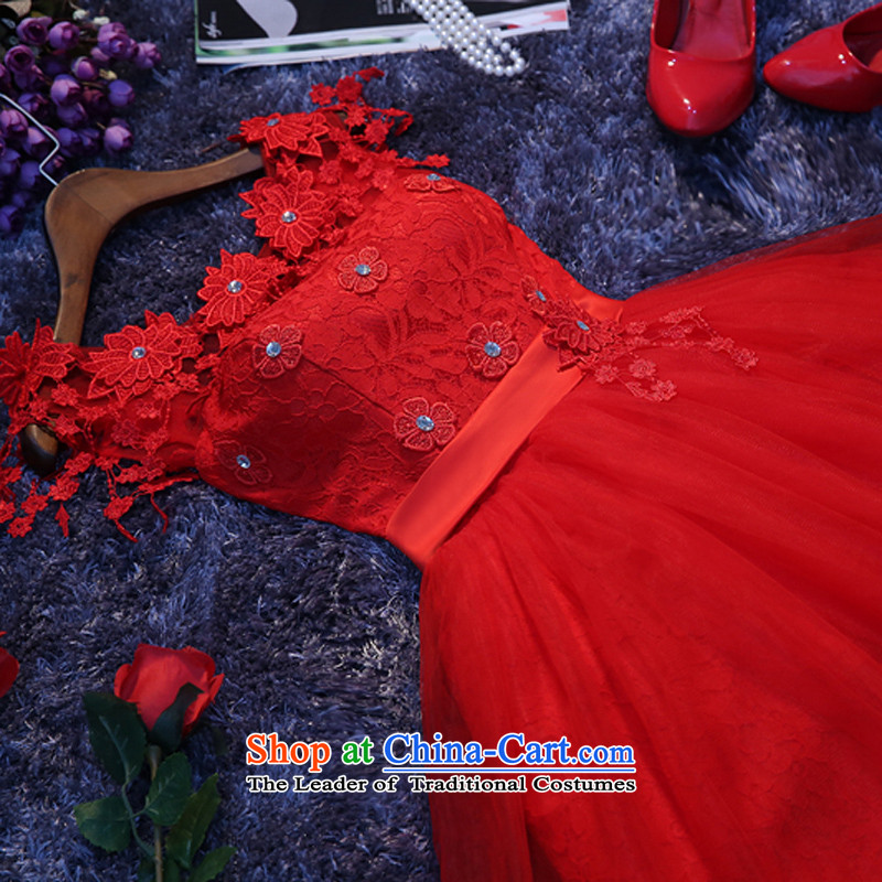 However service small dress short skirt) bridesmaid services 2015 autumn and winter new Korean bridesmaid sister skirt dress in red (Lena according to xxl, YILAINA) , , , shopping on the Internet