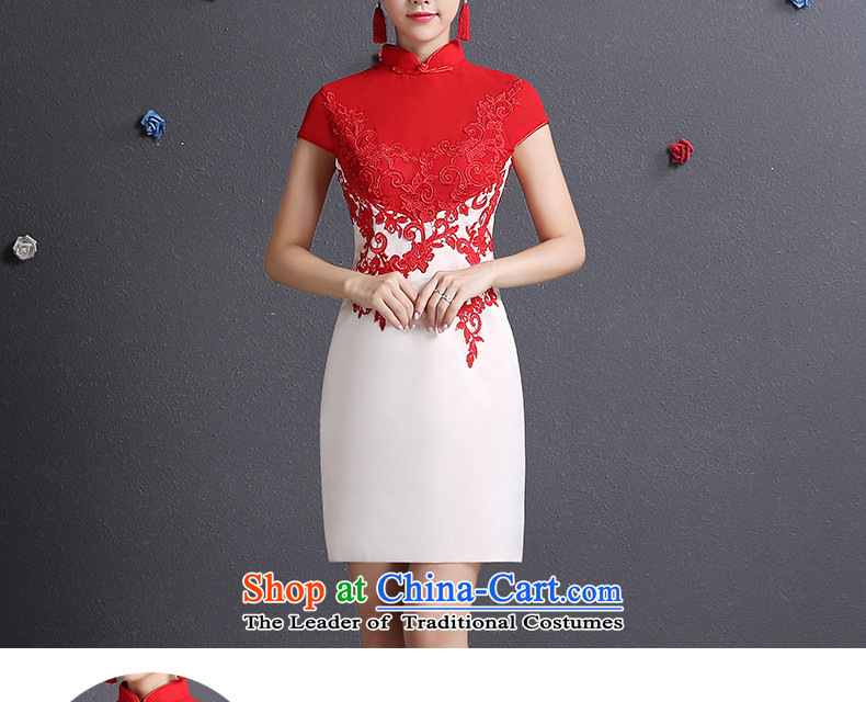 In accordance with the new 2015 Lena Chinese cheongsam dress short dinners bridesmaid bride bows services etiquette clothing xl photo, prices, brand platters! The elections are supplied in the national character of distribution, so action, buy now enjoy more preferential! As soon as possible.
