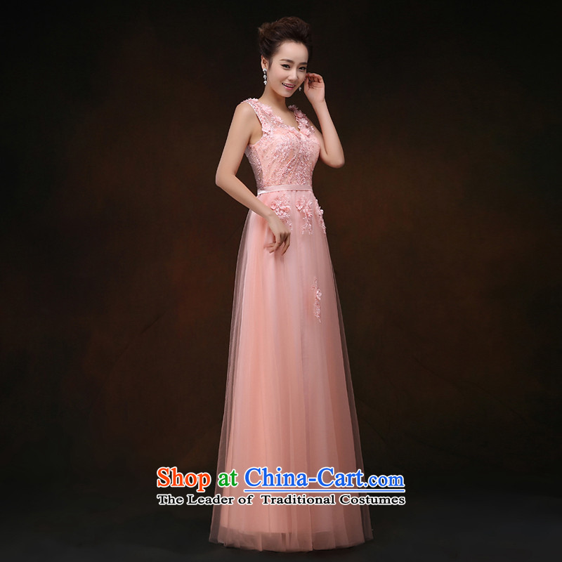 Toasting champagne bride services 2015 New Sau San long shoulders wedding dress banquet evening dresses red dress female pink xl, in accordance with the Lena (YILAINA) , , , shopping on the Internet