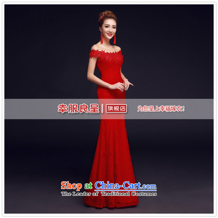 The privilege of serving-leung bows services new 2015 Red bride with a wedding dress field to align the shoulder evening dresses crowsfoot Red 2XL Photo, prices, brand platters! The elections are supplied in the national character of distribution, so action, buy now enjoy more preferential! As soon as possible.
