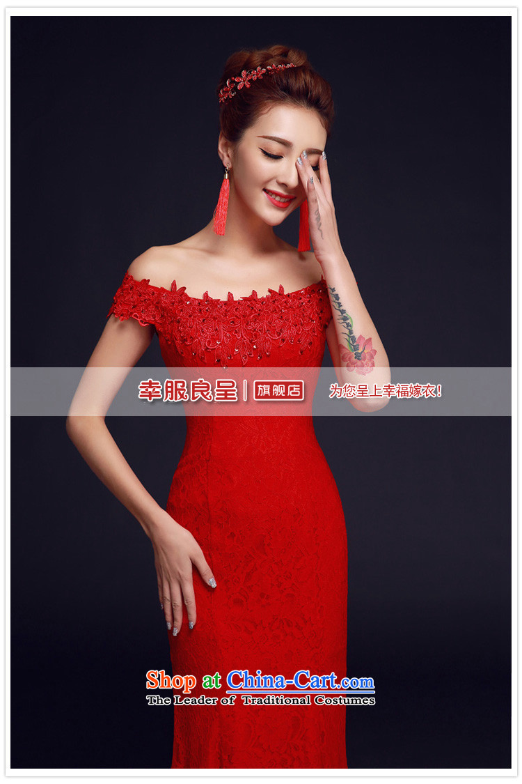 The privilege of serving-leung bows services new 2015 Red bride with a wedding dress field to align the shoulder evening dresses crowsfoot Red 2XL Photo, prices, brand platters! The elections are supplied in the national character of distribution, so action, buy now enjoy more preferential! As soon as possible.