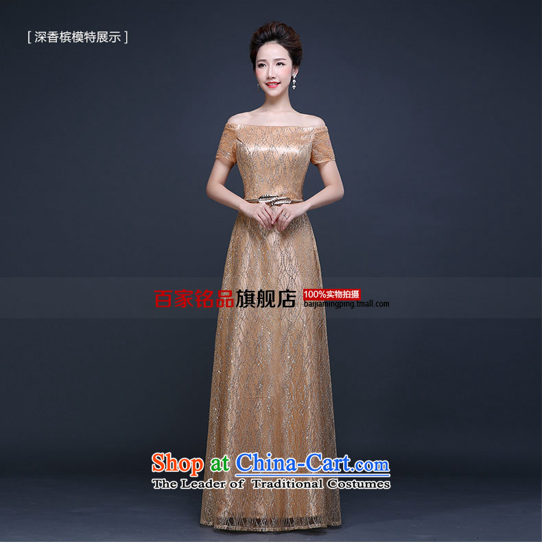 Evening dress long bride bows services 2015 autumn and winter new dresses dark red V-NECK L picture, prices, brand platters! The elections are supplied in the national character of distribution, so action, buy now enjoy more preferential! As soon as possible.