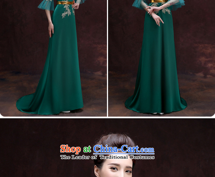 The privilege of serving-leung evening dresses 2015 Ms. New banquet Toastmaster of dress long stylish bridesmaid dresses skirt girl¡¢greeen service S picture, prices, brand platters! The elections are supplied in the national character of distribution, so action, buy now enjoy more preferential! As soon as possible.