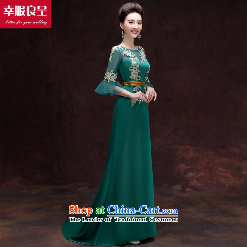 The privilege of serving-leung evening dresses 2015 Ms. New banquet Toastmaster of dress long stylish bridesmaid dresses skirt girl¡¢greeen service S honor of serving-leung , , , shopping on the Internet