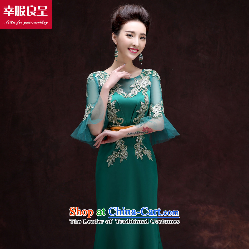 The privilege of serving-leung evening dresses 2015 Ms. New banquet Toastmaster of dress long stylish bridesmaid dresses skirt girl¡¢greeen service S honor of serving-leung , , , shopping on the Internet