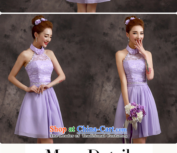 The privilege of serving-leung bridesmaid to serve the new sister in 2015 Short) bridesmaid dress skirt purple small dress bridesmaids E - shoulders back 2XL Photo, prices, brand platters! The elections are supplied in the national character of distribution, so action, buy now enjoy more preferential! As soon as possible.