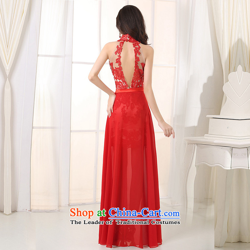 Custom dresses dressilyme 2015 new lace short-drift with open back for evening reception wedding dress uniform red XL,DRESSILY bows OCCASIONS ME WEAR ON-LINE,,, shopping on the Internet