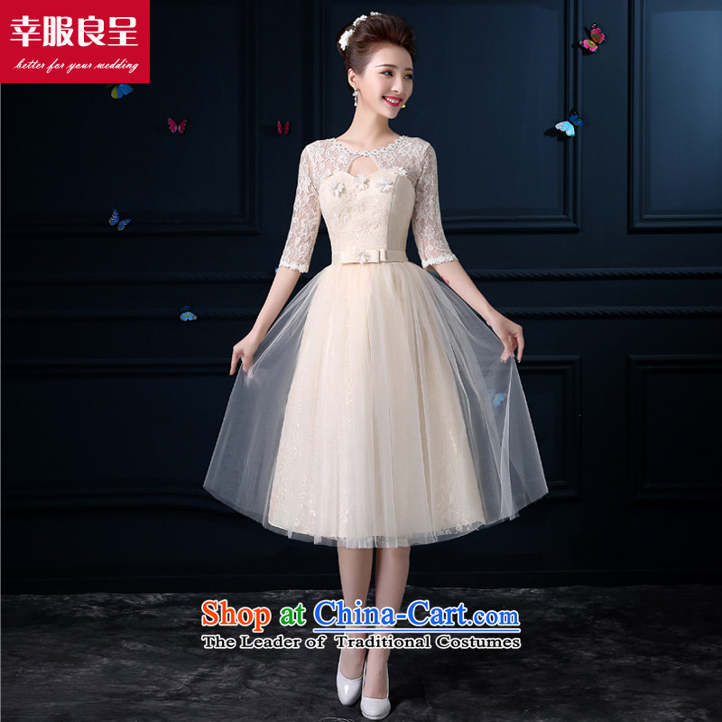 The privilege of serving-leung bridesmaid dress new 2015 Summer in long bridesmaid wedding dresses services female small bridesmaid sister skirt dress 801- mission in Sleeve V-NECK  3XL, honor services-leung , , , shopping on the Internet