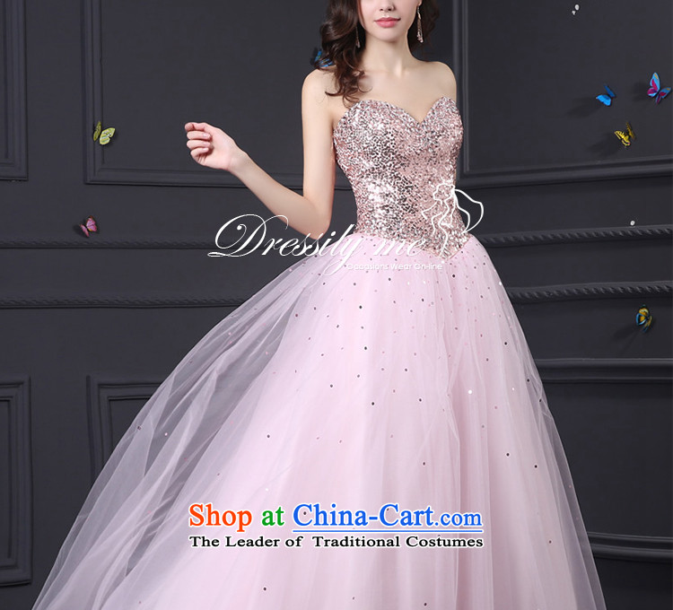 Custom dresses dressilyme 2015 new wiping the chest straps diamond long princess bon bon reception party evening dress bows service wedding pink XXXL picture, prices, brand platters! The elections are supplied in the national character of distribution, so action, buy now enjoy more preferential! As soon as possible.