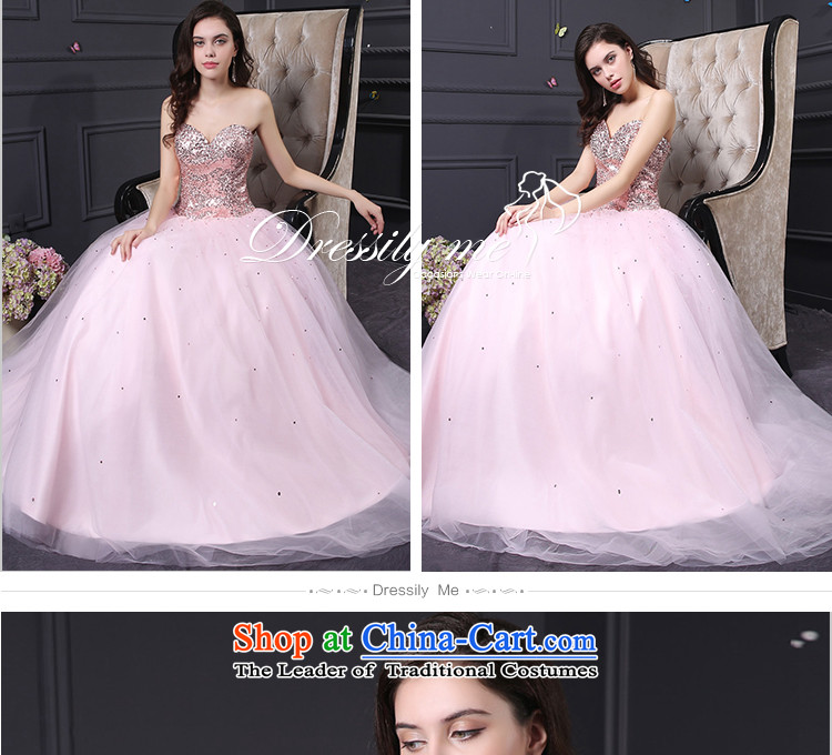 Custom dresses dressilyme 2015 new wiping the chest straps diamond long princess bon bon reception party evening dress bows service wedding pink XXXL picture, prices, brand platters! The elections are supplied in the national character of distribution, so action, buy now enjoy more preferential! As soon as possible.