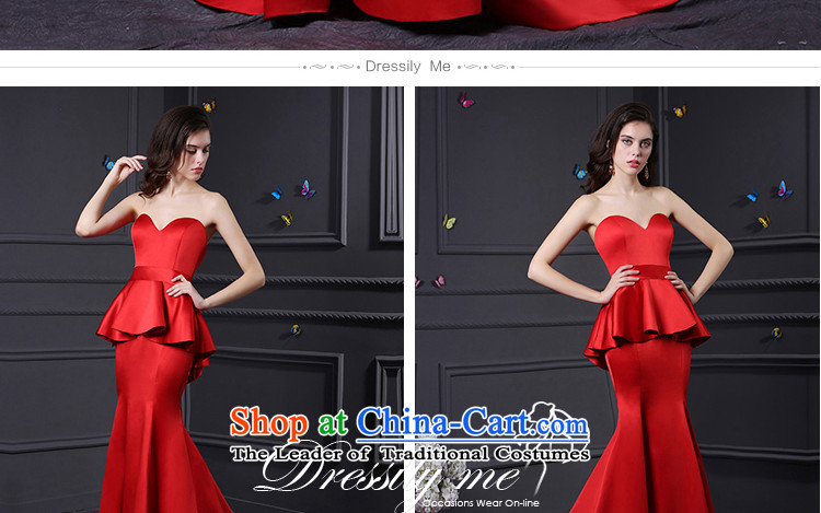 Custom dresses dressilyme 2015 new red satin chest wiping the long reception party wedding dresses bows service evening bridesmaids custom color pictures, prices, XXSTOXL) Brand platters! The elections are supplied in the national character of distribution, so action, buy now enjoy more preferential! As soon as possible.
