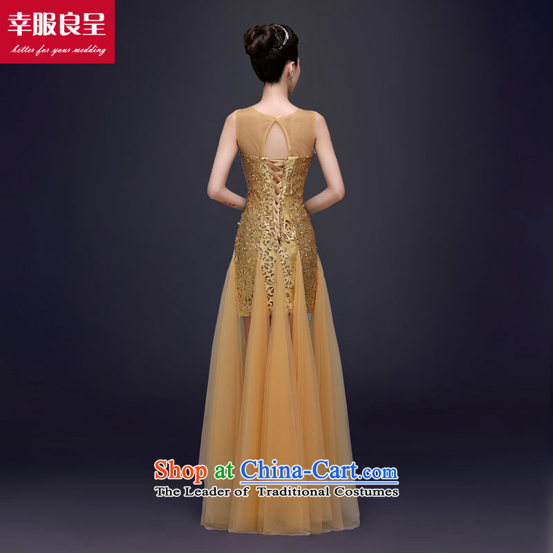 The privilege of serving-leung evening dresses long 2015 new stylish autumn evening banquet moderator Ms. dress long 2XL, engraving the honor of serving-leung , , , shopping on the Internet
