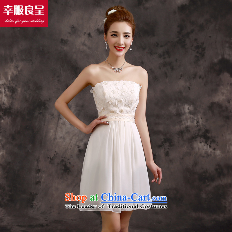 The privilege of serving-leung bridesmaid services 2015 new bridesmaid mission dress skirt champagne color short of small dress sister bridesmaids F06) - also serve a M-leung , , , shopping on the Internet