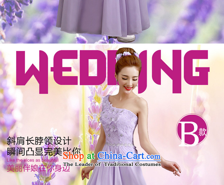 The privilege of serving-leung bridesmaid dress 2015 new bridesmaid service long bridesmaid mission sister skirt evening dress bridesmaids B02) - Beveled Shoulder S picture, prices, brand platters! The elections are supplied in the national character of distribution, so action, buy now enjoy more preferential! As soon as possible.