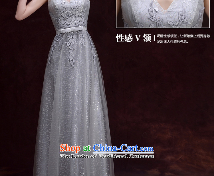 The privilege of serving-leung evening dresses 2015 new bride bows long bridesmaid sister skirt Ms. banquet service gray long 2XL Photo, prices, brand platters! The elections are supplied in the national character of distribution, so action, buy now enjoy more preferential! As soon as possible.