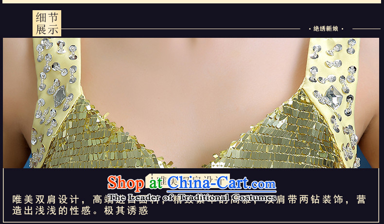 2015 WINTER new Korean word long shoulder larger video thin evening dresses bride banquet dinner dress Army Green M Suzhou shipment picture, prices, brand platters! The elections are supplied in the national character of distribution, so action, buy now enjoy more preferential! As soon as possible.