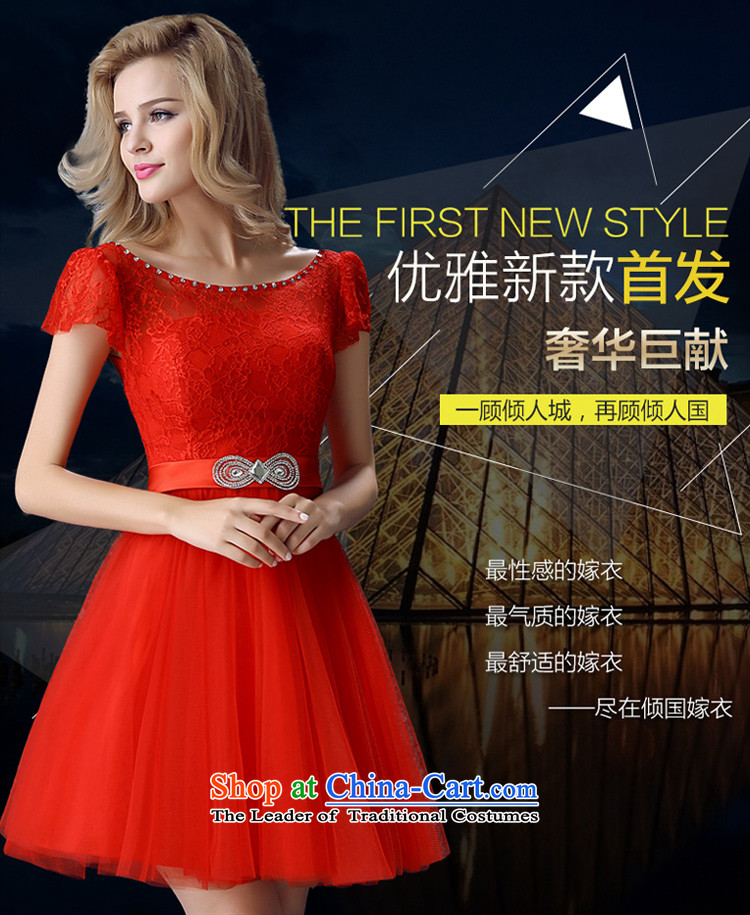 Toasting champagne bride services 2015 new women's autumn and winter field shoulder bags shoulder short of the betrothal wedding dress banquet evening dresses red XXL picture, prices, brand platters! The elections are supplied in the national character of distribution, so action, buy now enjoy more preferential! As soon as possible.