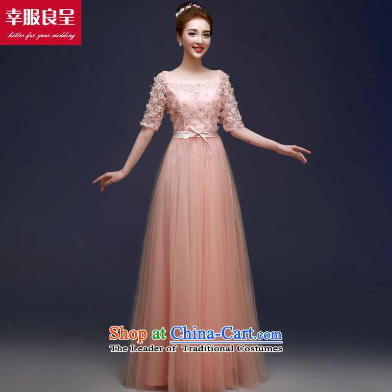 The privilege of serving-leung evening dresses long 2015 annual meeting of the new protocol moderator bride marriage ceremony service bows stylish pink S, a service-leung , , , shopping on the Internet