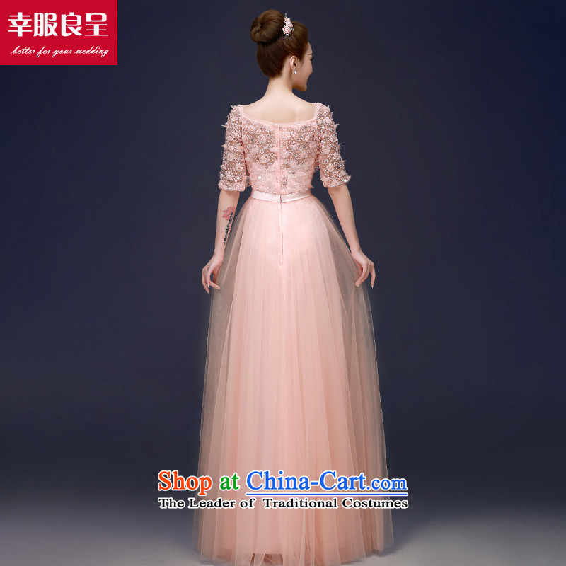 The privilege of serving-leung evening dresses long 2015 annual meeting of the new protocol moderator bride marriage ceremony service bows stylish pink S, a service-leung , , , shopping on the Internet