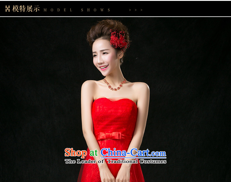 The new 2015 better impression stylish anointed chest lace dress brides Sau San wedding dress red bride bows services long red M pictures can be made, prices, brand platters! The elections are supplied in the national character of distribution, so action, buy now enjoy more preferential! As soon as possible.