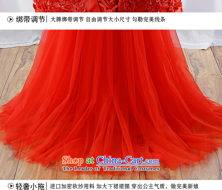 Each new upscale (JIAONI) Connie small trailing dress bride services under the auspices of stylish bows show large red dress bride bows services XL pictures, price red, brand platters! The elections are supplied in the national character of distribution, so action, buy now enjoy more preferential! As soon as possible.