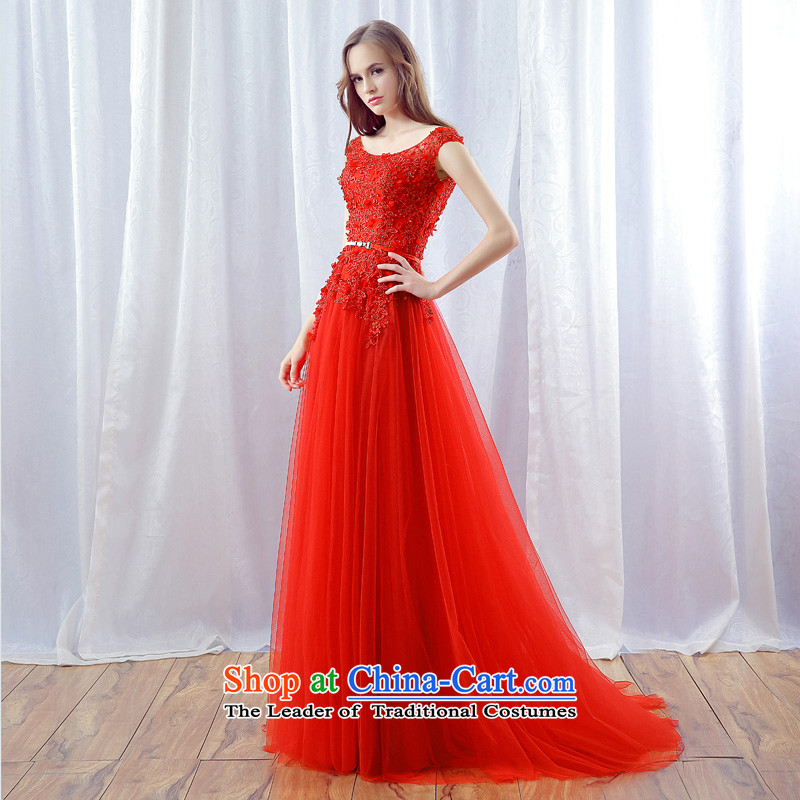 Each new upscale (JIAONI) Connie small trailing dress bride services under the auspices of stylish bows show large red dress bride bows services every stephanie (XL, Red JIAONI) , , , shopping on the Internet
