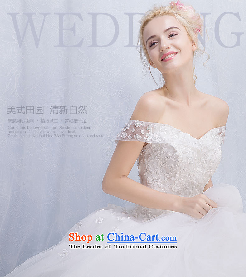 2015 Autumn and winter new word shoulder wedding dresses on Korean-style package shoulder tail idyllic wedding Flower Fairies trailing M picture, prices, brand platters! The elections are supplied in the national character of distribution, so action, buy now enjoy more preferential! As soon as possible.