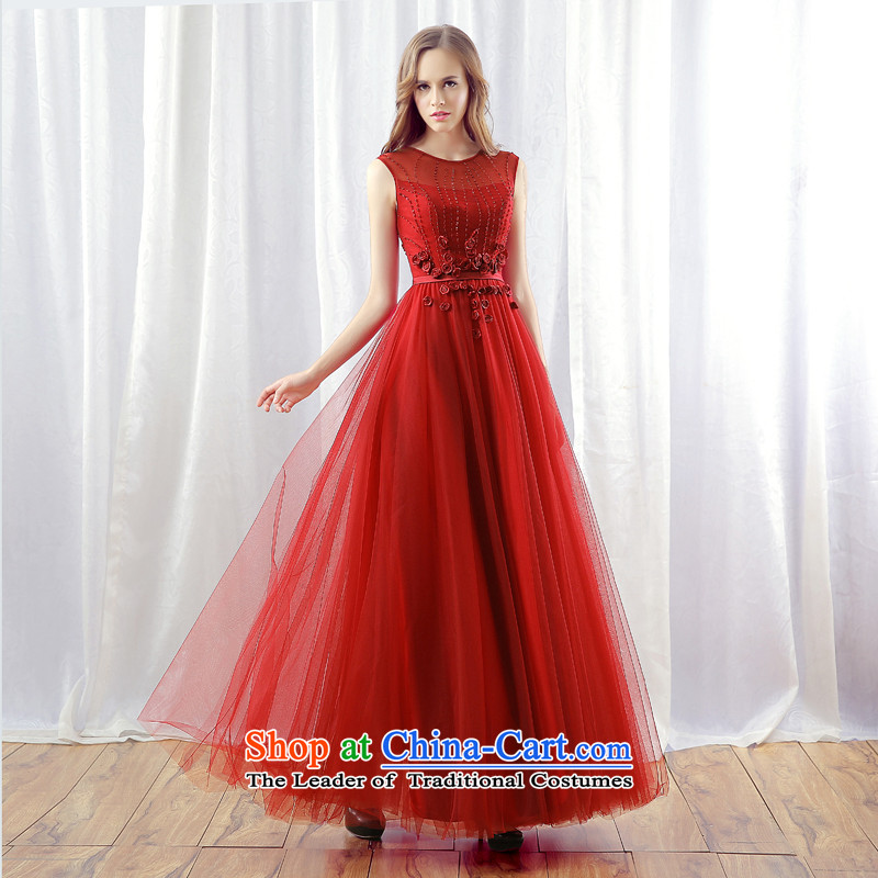 Every bride wine red Connie wedding dresses marriage bows to Sau San long thin banquet dress graphics wedding dress evening hospitality services wine red tailored does not allow