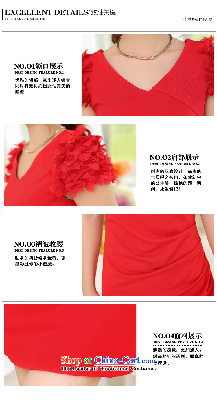 Sato Ruth 2015 Women's short-sleeved gown bows skirt and stylish and elegant bridesmaid services RED M XXXL picture, prices, brand platters! The elections are supplied in the national character of distribution, so action, buy now enjoy more preferential! As soon as possible.